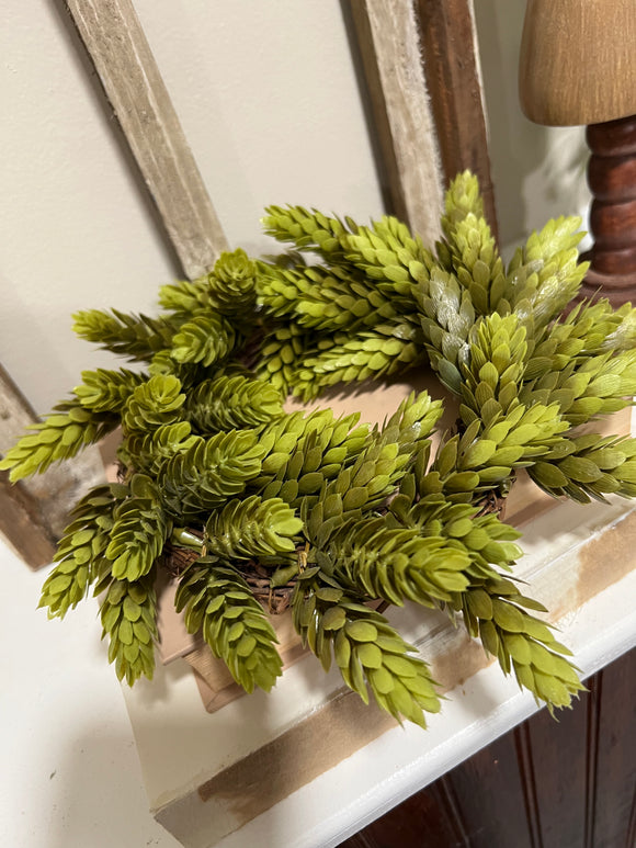 Green hops small wreath