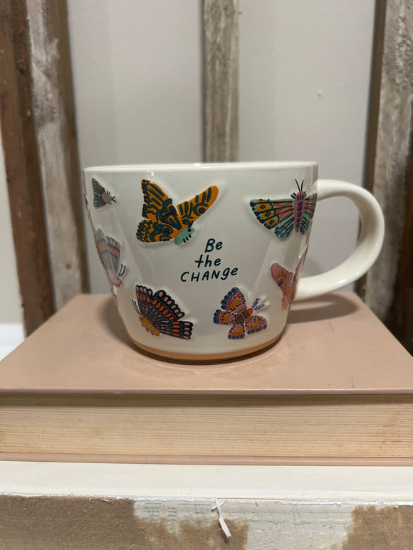 Butterfly mug - be the change