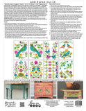 Vida Flora - IOD Paint Inlay