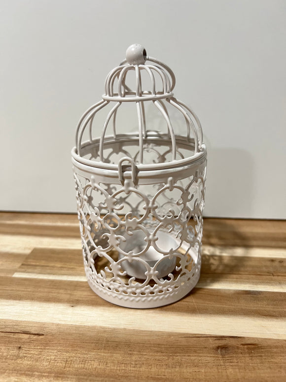 Mini birdcage tea light holder