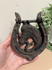 VTG Cast Iron Horse door knocker
