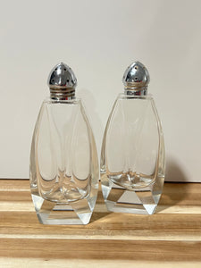 Art Deco glass Salt/pepper shakers