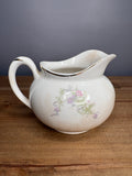 Stained & Crazed Antique Cleveland China USA Floral Creamer – Pink Roses & Gold Trim | Circa 1910-30