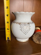 Antique KT&K Ironstone Shaving Mug with brush