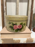 One of a kind rose stoneware salt dish