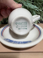 Antoine Syracuse China espresso cup and saucer