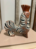 Tonala Mexican FolkArt pottery hand paint rooster