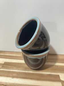 Small BLUE stoneware planter - SOLD SEPARATELY