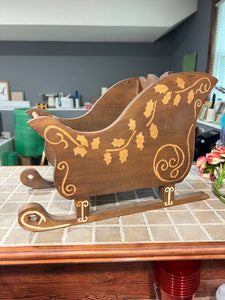 Handmade wooden sleigh