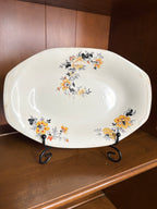 Antique Homer Laughlin Raymond Pattern Floral Serving Platter – Made in USA