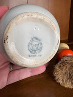 Antique KT&K Ironstone Shaving Mug with brush