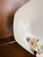 Antique Homer Laughlin Raymond Pattern Floral Serving Platter – Made in USA