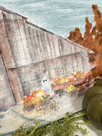 Boo Barn Ghost Painting