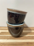 Small BLUE stoneware planter - SOLD SEPARATELY