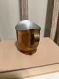 Copper creamer with brass handle
