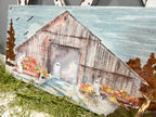 Boo Barn Ghost Painting