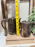Antique Hard Silver coffee and creamer