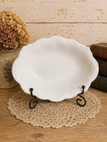 Vintage Johnson Brothers England White Semi-Porcelain Ironstone Serving Platter