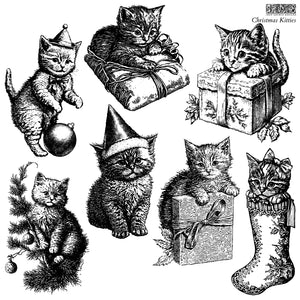 Christmas Kitties - IOD Stamps
