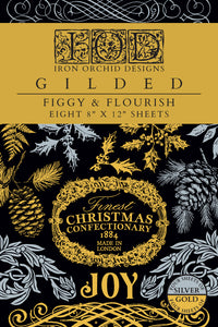 Figgy and Flourish IOD Gilded Transfer