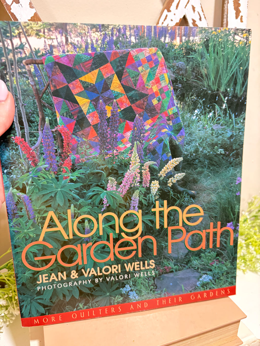 Along the Garden Path paperback book | Coffee table book | Quilting book | Gardening book