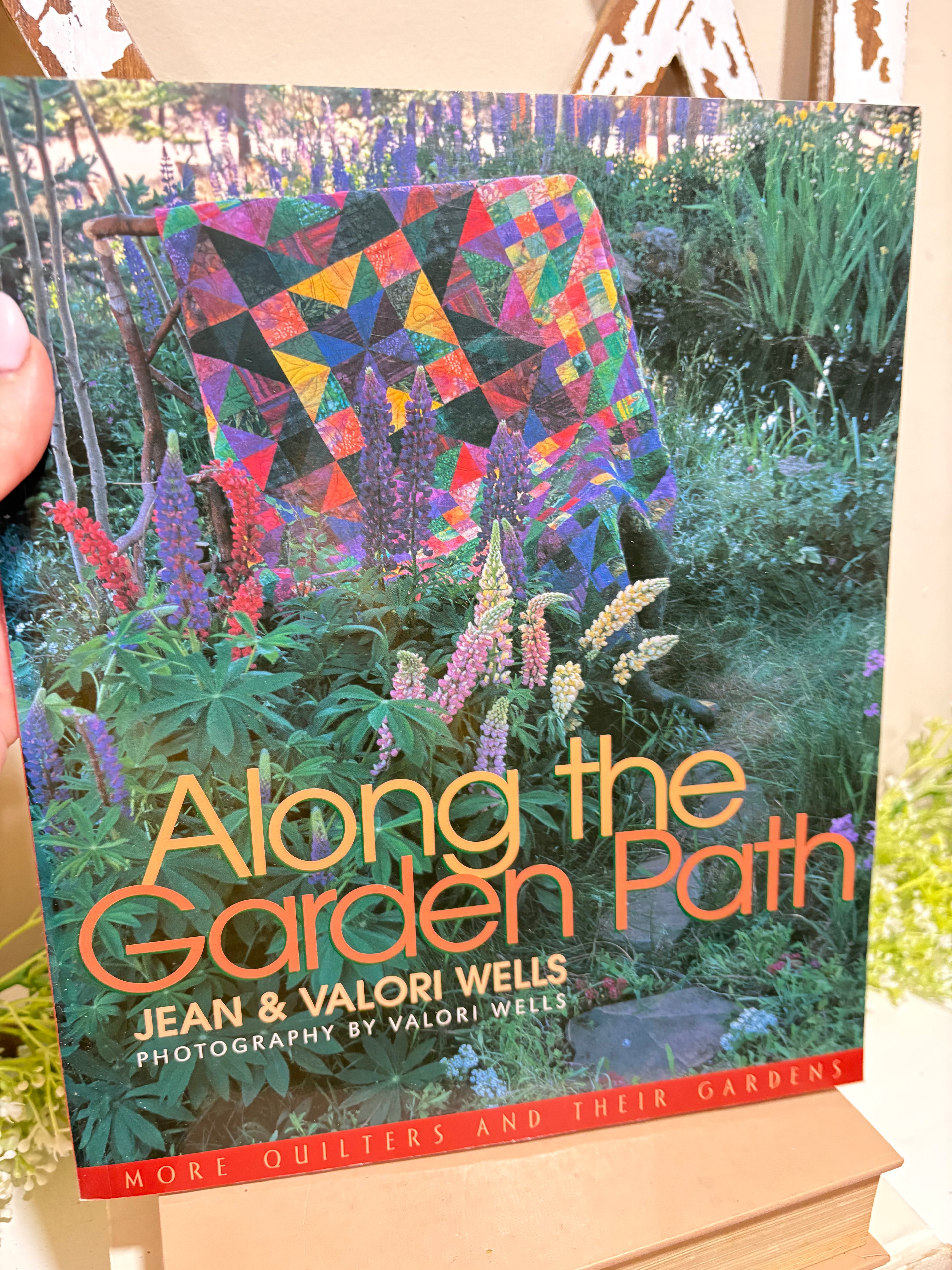 Along the Garden Path paperback book | Coffee table book | Quilting book | Gardening book