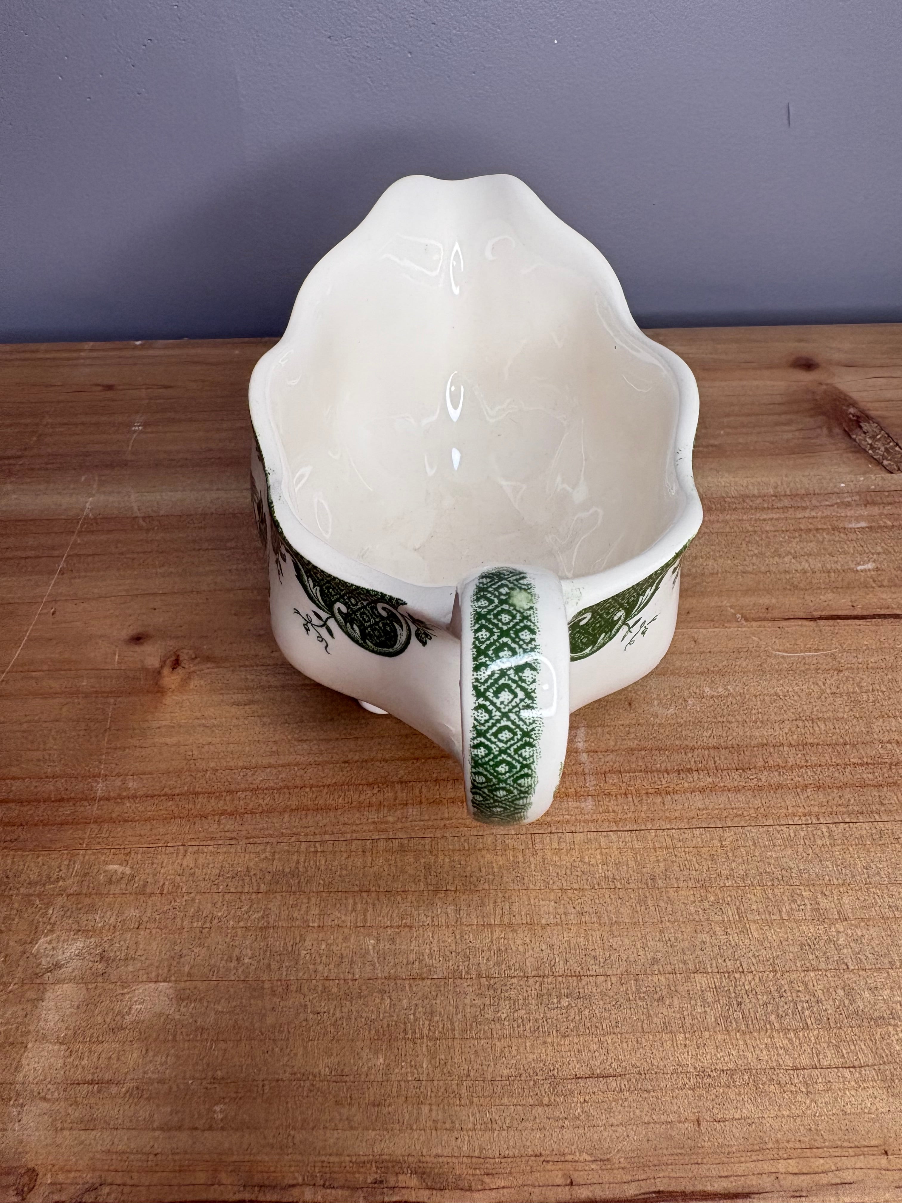 Vintage Johnson Bros Bird of Paradise gravy boat | Circa 1945-65