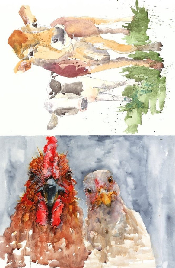 Farm Animals - Rocycled Decoupage Papers