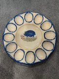 Pig egg plate - pottery