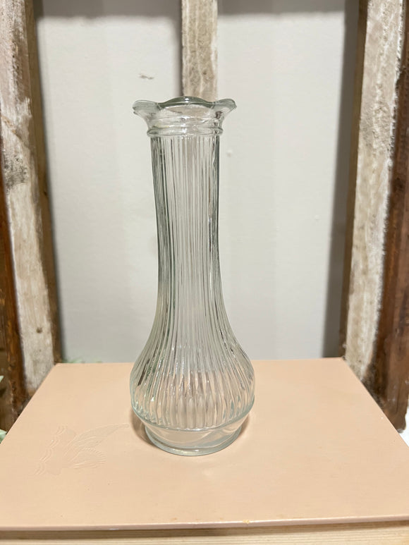 VTG ribbed Randall glass bud vase