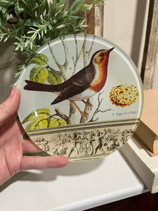 French country bird plate