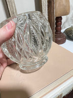 VTG Avon crystal candle holder