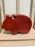 Handcrafted pig jewelry box