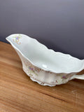 Antique J&G Meakin Hanley England Floral Gravy Boat | c. 1891–1910s