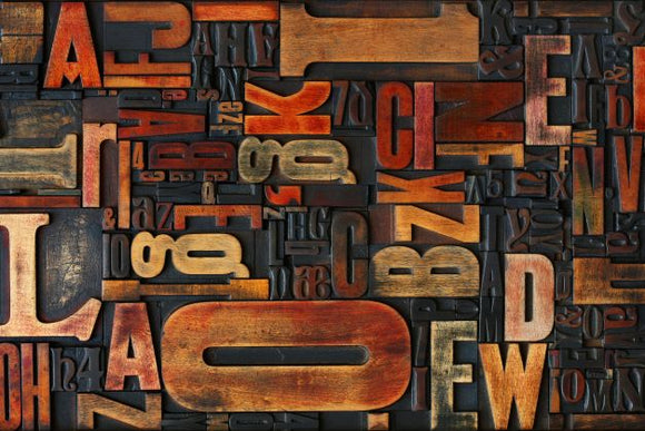 Printer's Blocks - Rocycled Decoupage Paper