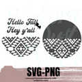 Tribal Wood Round