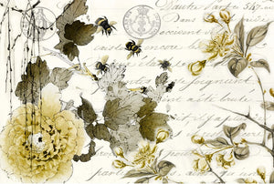 Sepia Blossom - Rocycled Decoupage Papers