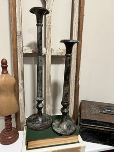 Patina Candle Holders