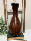 Faux wood vase