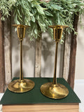 Vintage brass candlestick holders