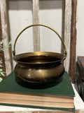 Vintage brass cauldron