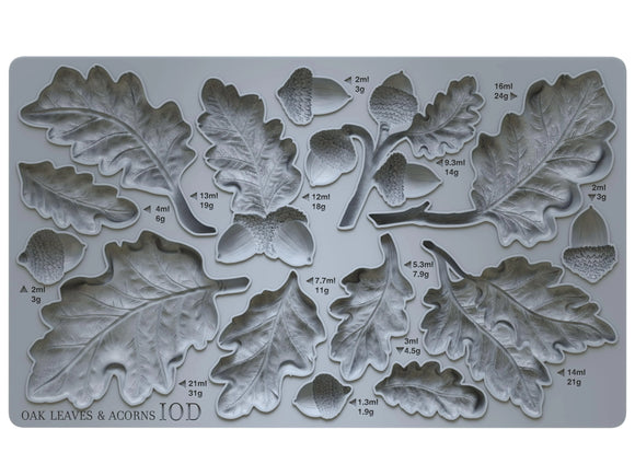 Oak Leaves & Acorns - IOD Mould