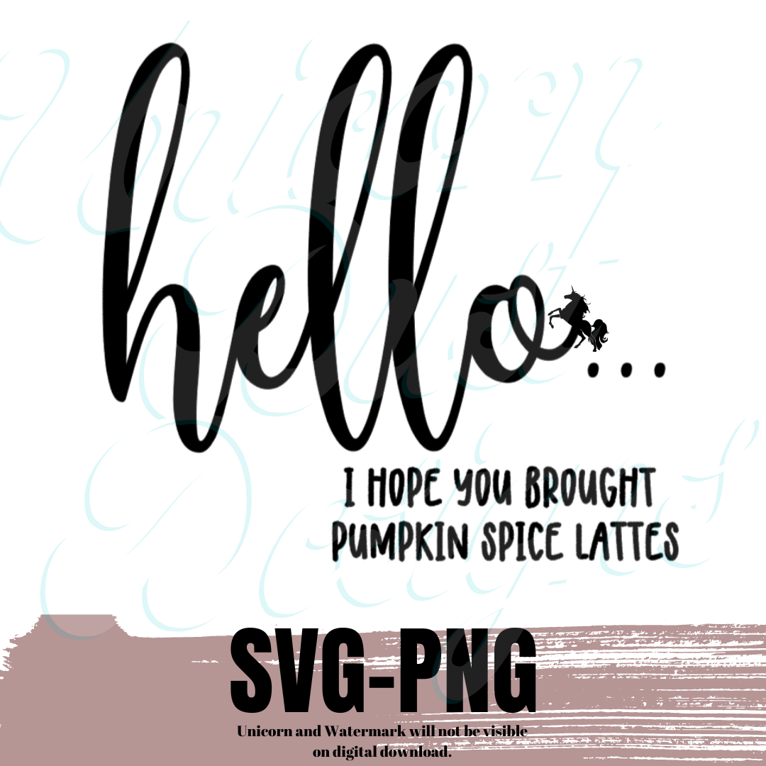 HELLO ... PUMPKIN SPICE