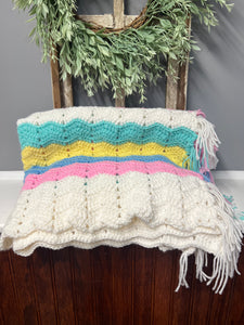 Spring Baby Crocheted Blanket 1