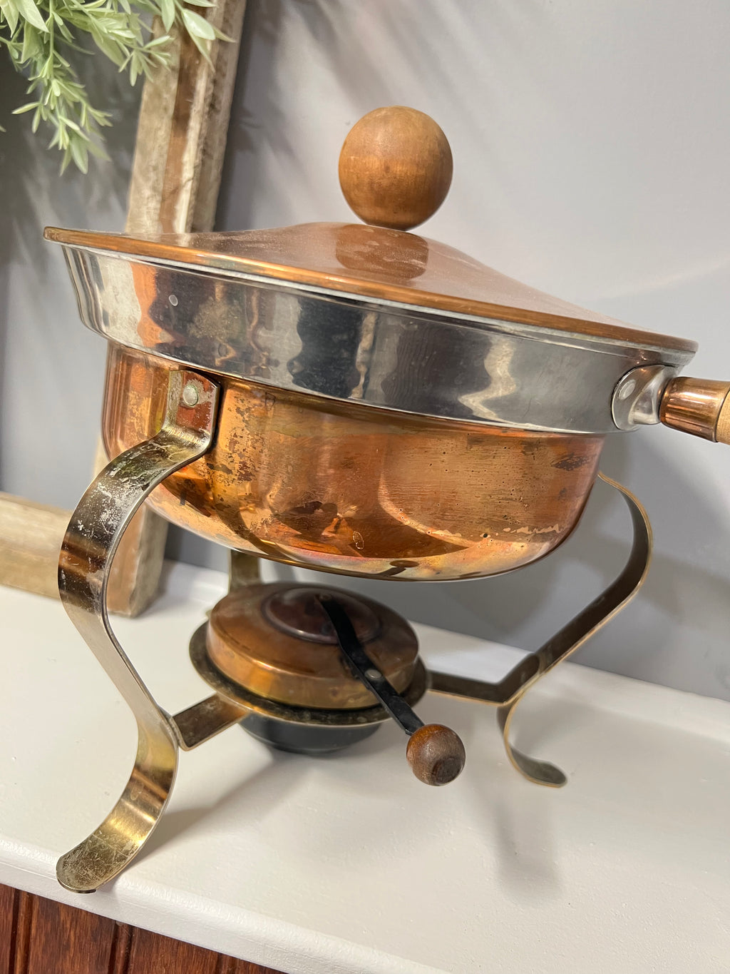 Vintage Copper Chafing Pan